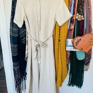 Aritzia Wilfred Cream Maxi Dress